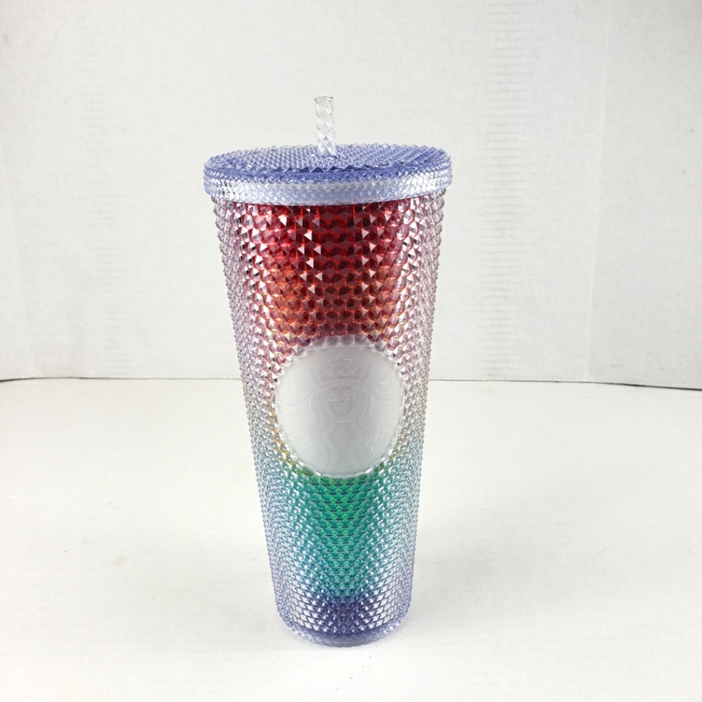 Starbucks 2020 Studded Rainbow Tumbler Cold Cup 24oz